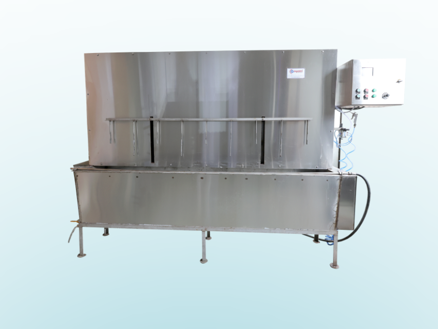 Reed & wire heald cleaning machine